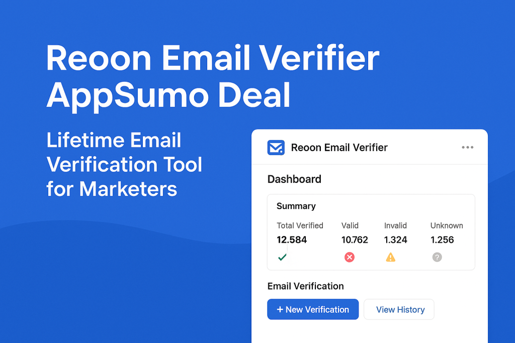 Reoon Email Verifier lifetime deal